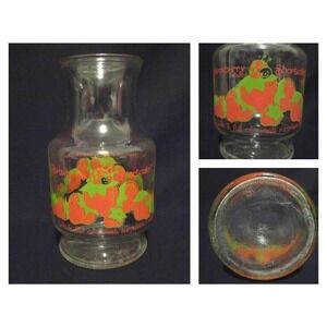 Strawberry Shortcake Vintage Anchor Hocking Glass Carafe Pitcher 1981 Decanter